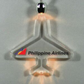 Light Up Pendant Necklace - Plane - Amber